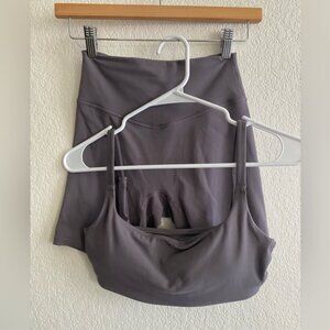 Vitality Cloud II Scoop Bra & Volley Short  Concrete